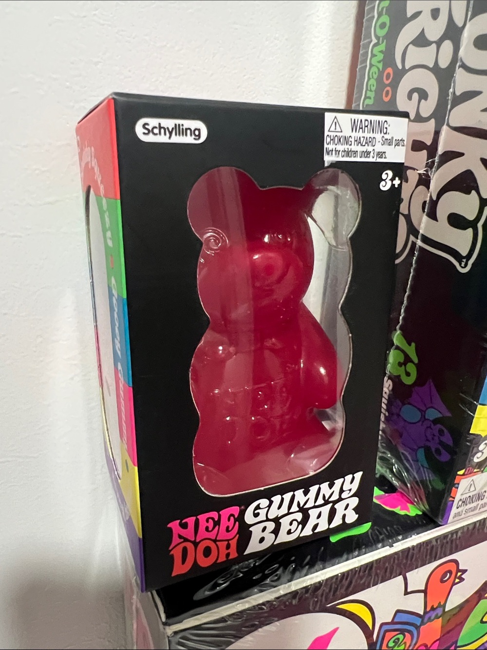 Authentic pink Needoh Gummy Bear Kids Toy - NeeDoh Gummy Bear squishy